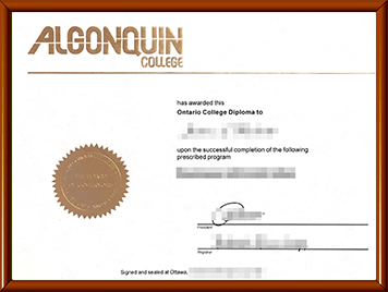 亚岗昆学院毕业证办理