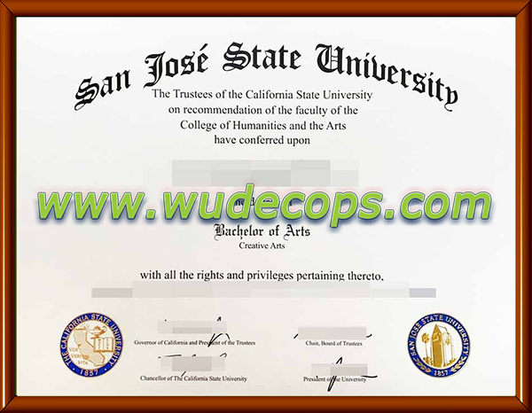 购买圣何塞州立大学毕业证