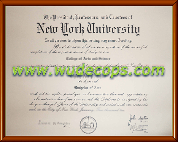 办理纽约大学毕业证