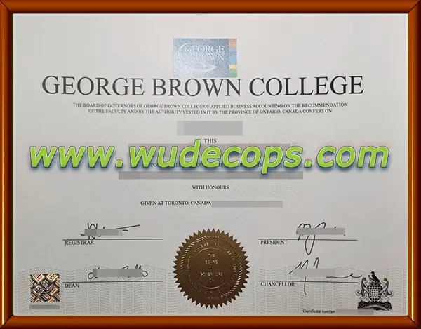 办理乔治布朗学院毕业证