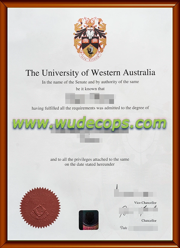 购买西澳大学毕业证