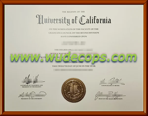 购买加州大学欧文分校毕业证