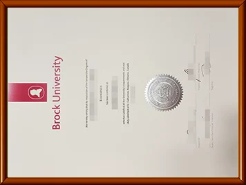 Brock University diploma