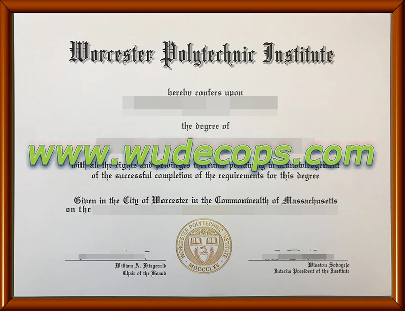 伍斯特理工学院毕业证办理